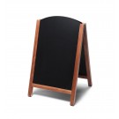 Natura greitai keičiama kreidos lenta A-formos, šviesiai ruda, 55 x 85 cm