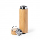 Reklaminė atributika su logotipu (Bamboo thermos 400 ml with sieve stopping dregs)