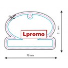 Automobilio kvapai su logotipu, ovalas su tekstui skirta vieta