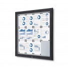 Lauko užrakinama vitrina su dujine spyruokle 12x A4 RAL 7016
