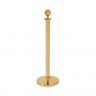 Auksinė barjerinė virvė su stovu ir rutulio formos viršumi