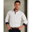 Tailored Fit Premium Contrast Oxford Shirt. Vyriški marškiniai, Kustom Kit KK190