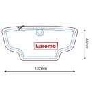 Automobilio kvapai su logotipu, lėkštė