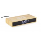 Reklaminė atributika: Wireless charger desk clock INDUCTO