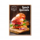 25 mm užspaudžiamas rėmas su įstrižais kampais A0 medinis