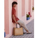 Drabužiai reklamai (Natural Starched Jute Classic Shopper), Westford Mill W470