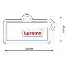Automobiliniai kvapai su logotipu, stačiakampis