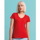 Moteriški marškinėliai su V formos kaklo iškirpte, Fruit of the Loom 61-444-0