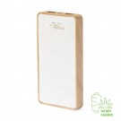 Reklaminė atributika su logotipu (Power bank 8000 mAh made from organic hemp and wood)