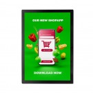 Magnetinis plakato rėmelis Slim A2 juodas