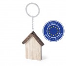 Reklaminė atributika su logotipu (Wooden keyring 