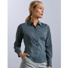 Ladies LS Fitted Poplin Shirt. Moteriški marškiniai, Russell Collection 0R924F0