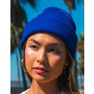 Drabužiai reklamai (Recycled Yarn Ribbed Knit Beanie), Flexfit 1504RY