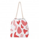 Retro krepšys su spalvota Jūsų reklamine spauda