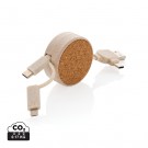 Verslo dovanos: (en:Cork and Wheat 6-in-1 retractable cable)