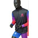 Moteriškas (L - XXL) sportinis džemperis su pilnu užtrauktuku su spalvota nuotraukos ar logotipo spauda