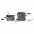 Reklaminė atributika su logotipu (Food containers 2 pcs, 600 ml and 800 ml, cutlery, in RPET pouch)