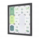 Lauko užrakinama vitrina plona 12 x A4 antracito spalvos