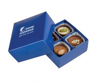 Išskirtinės kokybės šokoladai dėžutėje su Jūsų reklama