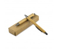 Reklaminė atributika su logotipu (Bamboo writing set, ball pen with touch pen and mechanical pencil | Wallace)