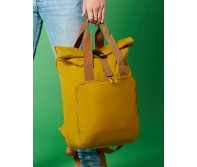 Drabužiai reklamai (Recycled Twin Handle Roll-Top Laptop Backpack), Bagbase BG118L