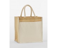 Drabužiai reklamai (Cotton Pocket Natural Starched Jute Midi Tote), Westford Mill W483
