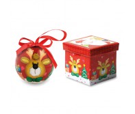 Kalėdinė dekoracija - žaisliukas dovanų dėžutėje