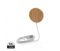 Verslo dovanos: (en:10W bamboo magnetic wireless charger)
