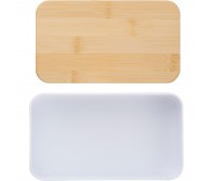 Reklaminė atributika su logotipu (Lunch boxes, 2x400 ml, bamboo lid, cutlery)