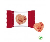 Širdelės formos ledinukai su Jūsų reklama ekologiškoje pakuotėje