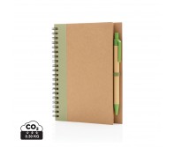 Verslo dovanos: (en:Kraft spiral notebook with pen)
