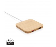 Verslo dovanos: (en:Bamboo 10W wireless charger with USB)