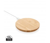 Verslo dovanos: (en:Bamboo 5W round wireless charger)
