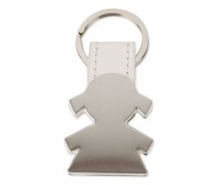 Moteriško silueto metalinis raktų pakabukas