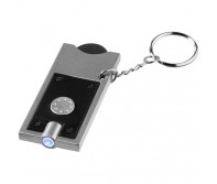 Allegro firmos raktų pakabukas su monetos laikikliu ir LED apšvietimu