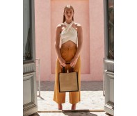 Drabužiai reklamai (Natural Starched Jute Midi Tote), Westford Mill W473