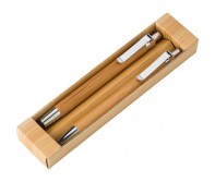 Rašymo rinkinys, bambuko rutulinis rašiklis, lietimo rašiklis ir mechaninis pieštukas

