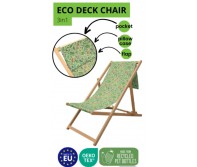 Ekologiško audinio kėdė/šezlongas 3 viename su Jūsų spauda