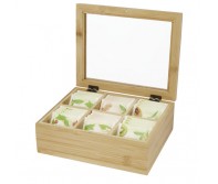 „Ocre“ bambukinė arbatos dėžutė