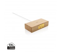 Verslo dovanos: (en:Bamboo alarm clock with 5W wireless charger)