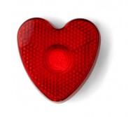 Širdies formos mirksintis žibintas “Heart” su spaustuku