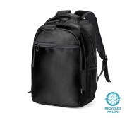 Reklaminė atributika su logotipu (Recycled nylon laptop backpack 15