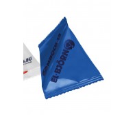 Šokoladiniai riešutėliai piramidės formos maišelyje su Jūsų reklama