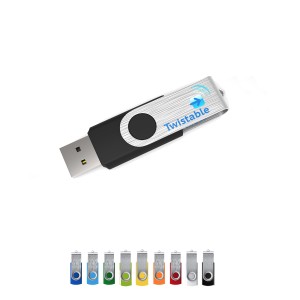 USB atmintinė Twister 64 GB Premium, 55 x 19 x 11 mm