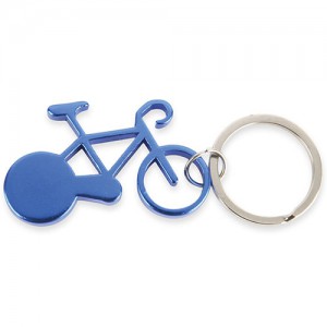 “Bike” raktų pakabukas su dviračio forma iš aliuminio 