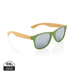 Verslo dovanos: (en:Bamboo and RCS recycled plastic sunglasses)