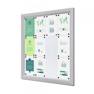 Lauko užrakinama vitrina plona 12 x A4