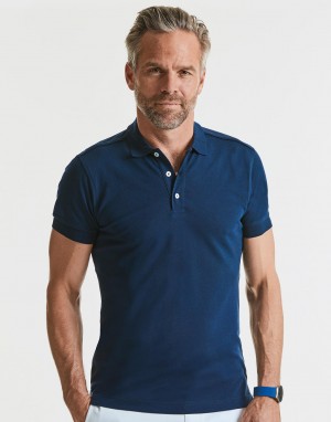 MENS FITTED STRECH POLO. Polo marškinėliai