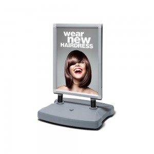 Windtalker® Miesto su plastikiniu pagrindu sidabrinis 50 x 70 cm