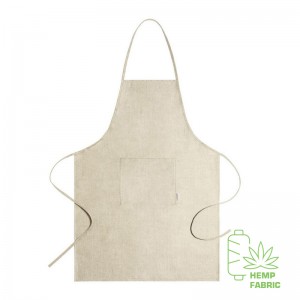 Reklaminė atributika su logotipu (Kitchen apron made from hemp fabric)